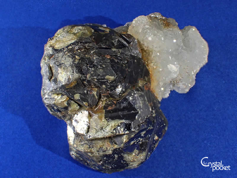 SPHALERITE QUARTZ 閃亜鉛鉱（べっこう亜鉛） 水晶 尾去沢鉱山 0030